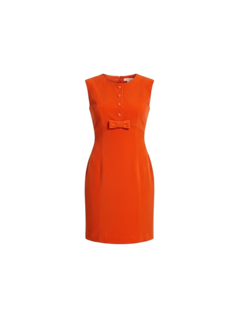 1960s Orange Mod Shift Dress